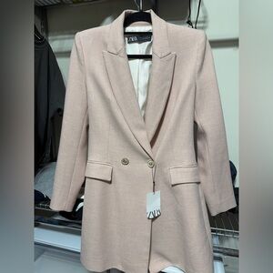 Zara Women's Blush Pink Blazer